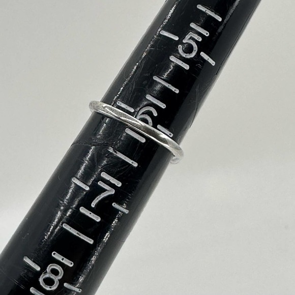 Pearl and Spinel Sterling Silver ring Size 6 - Picture 8 of 9